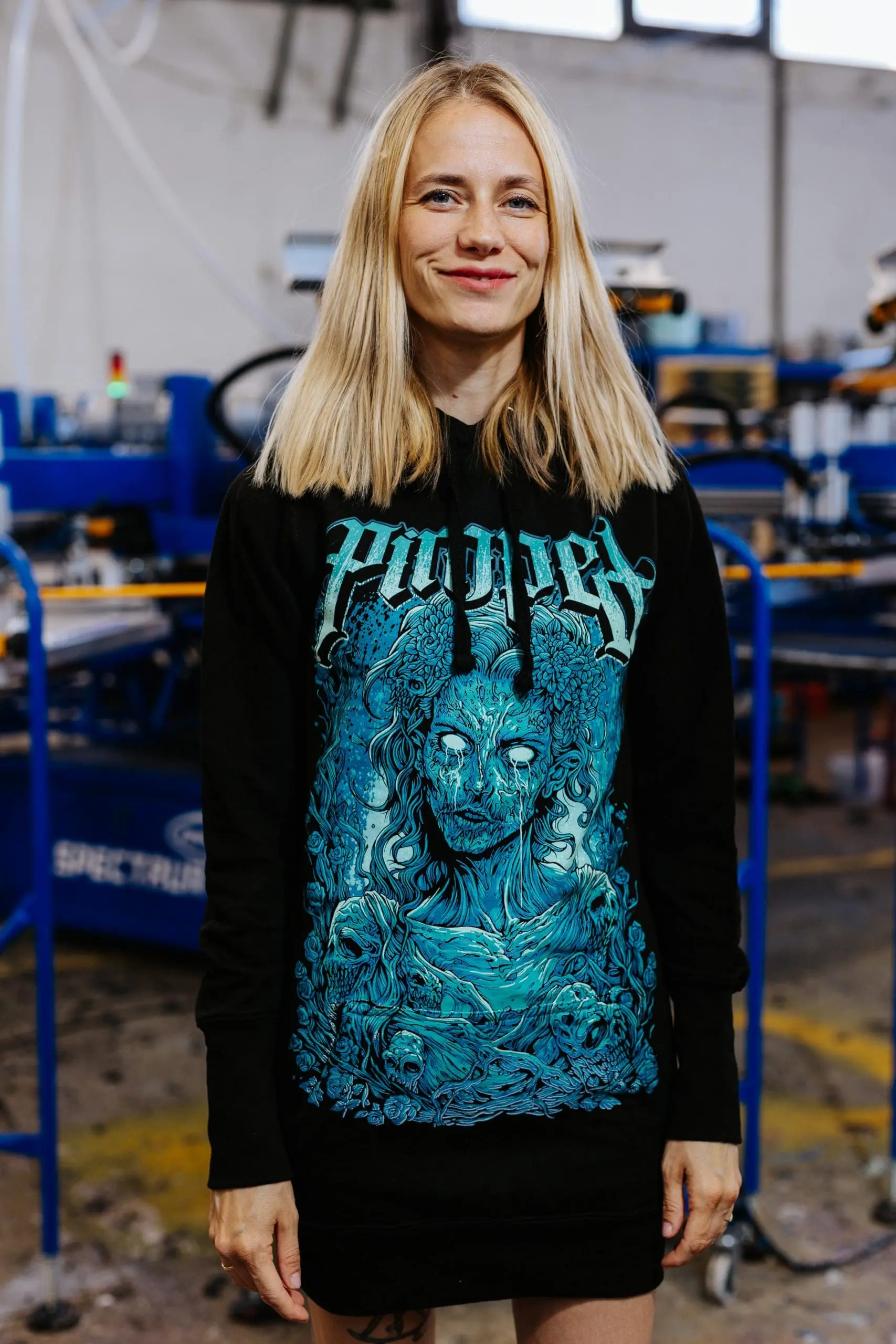 Individuell siebgedrucktes Band-Merchandise T-Shirt mit buntem Design