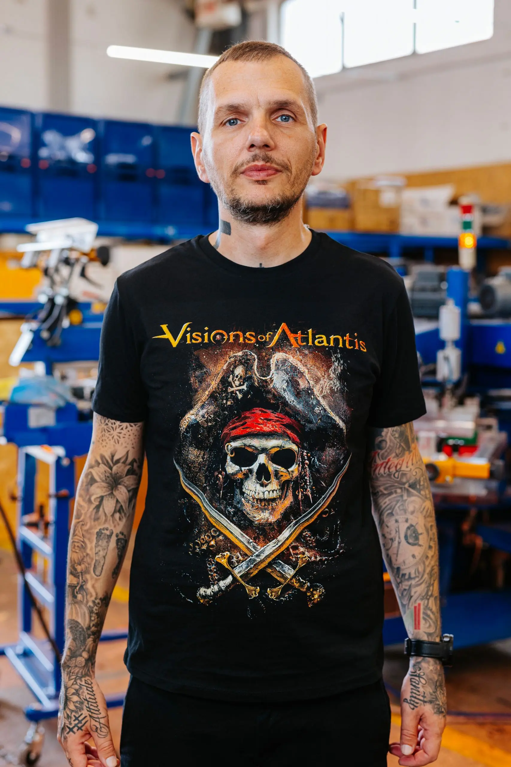 Visions of Atlantis Symphonic Metal Band Merchandise T-Shirt mit individuellem Design